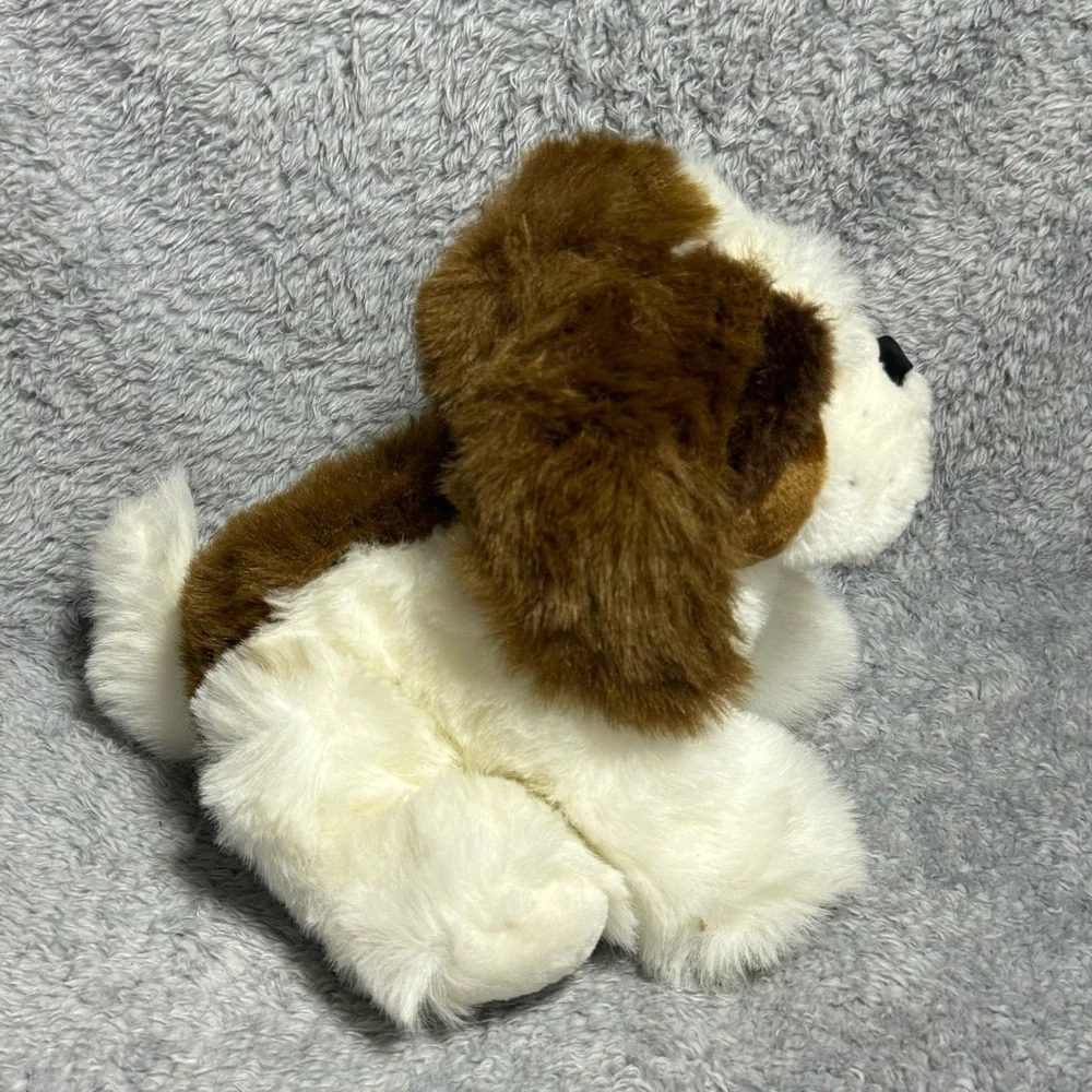 Kids of America St. Bernard Dog Plush Stuffed Animal Brown White Floppy Ears 12”